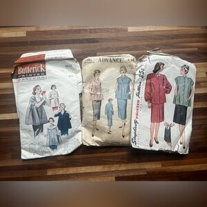 Vintage maternity sewing patterns Butterick, Advance, Simplicity